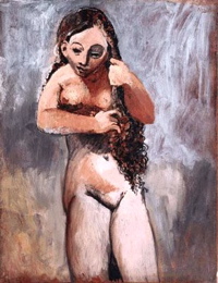 Desnudo peinándose (Fernande), 1906. Pablo Picasso.